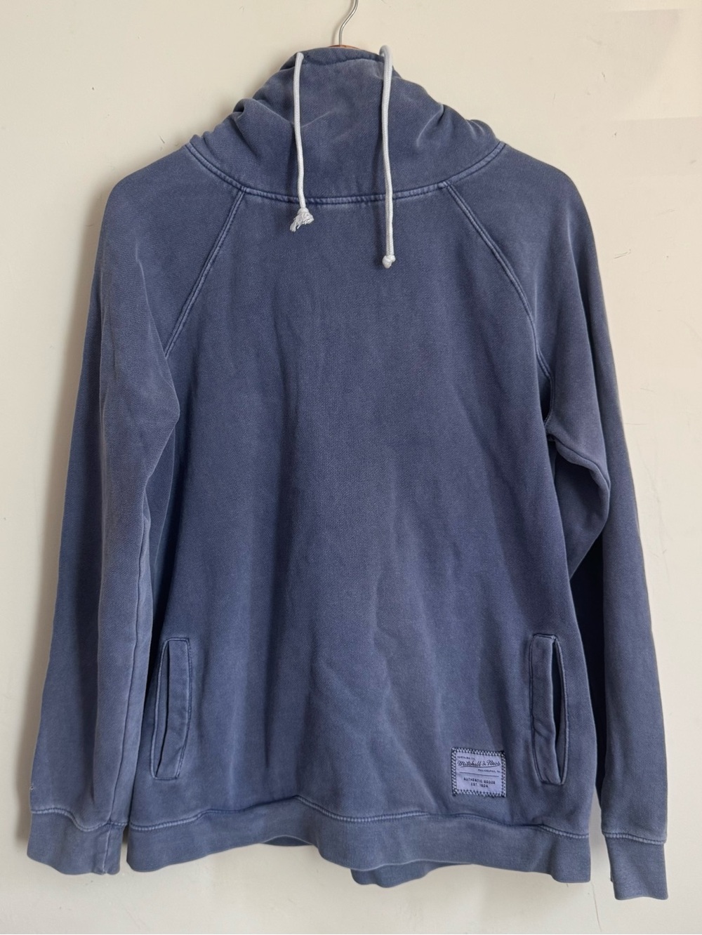 Mitchell & Ness Branded Funnel Pullover Pigment Dyed Hoodie Men's Mdm Sweatshirt
